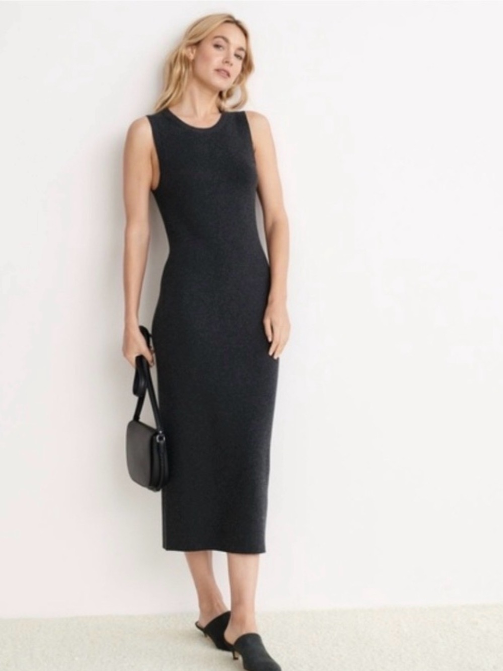 Jenni Kayne Sleeveless Sweater Dress Black